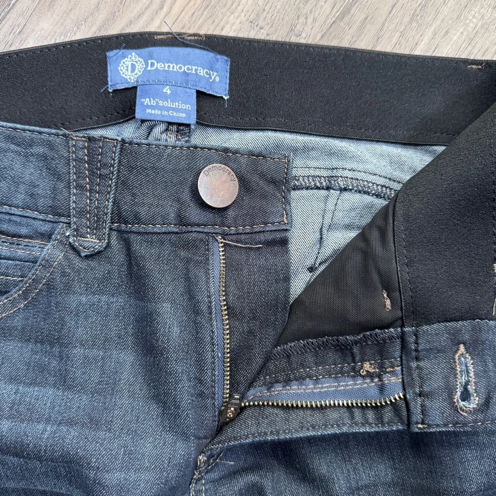 Democracy "Ab"Solution Dark Blue Jeans - Size 4 - Picture 9 of 12